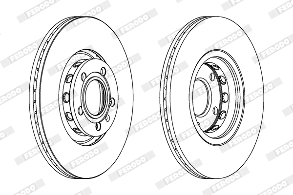 Disc frana FERODO DDF1707
