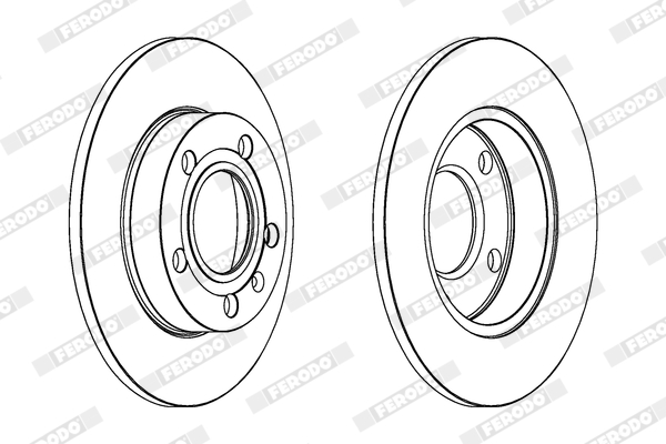 Disc frana FERODO DDF1709C