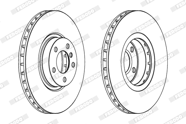 Disc frana FERODO DDF1713C-1