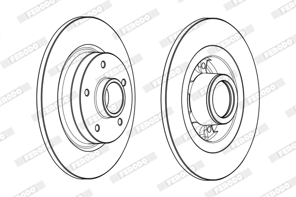 Disc frana FERODO DDF1731-1