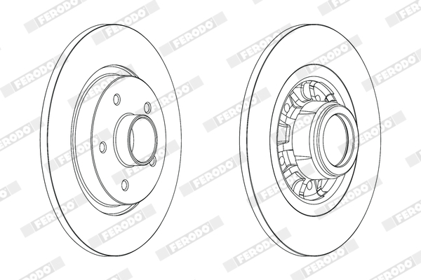 Disc frana FERODO DDF1734-1