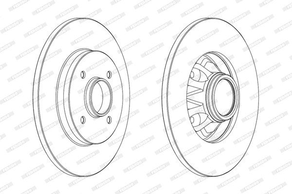 Disc frana FERODO DDF1791C-1
