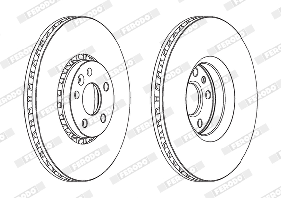Disc frana FERODO DDF1801C-1