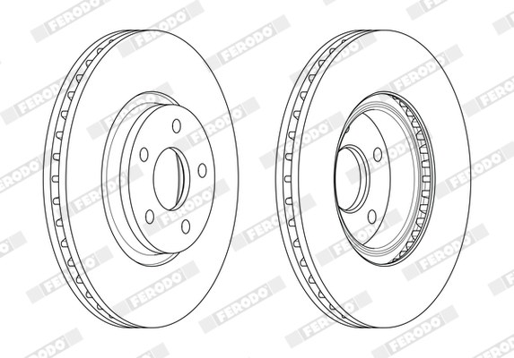 Disc frana FERODO DDF1835C-1
