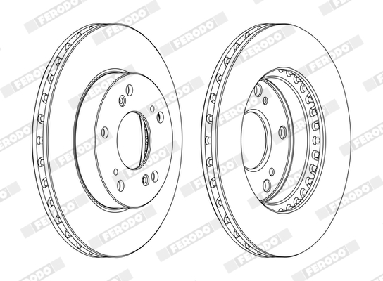 Disc frana FERODO DDF1939C