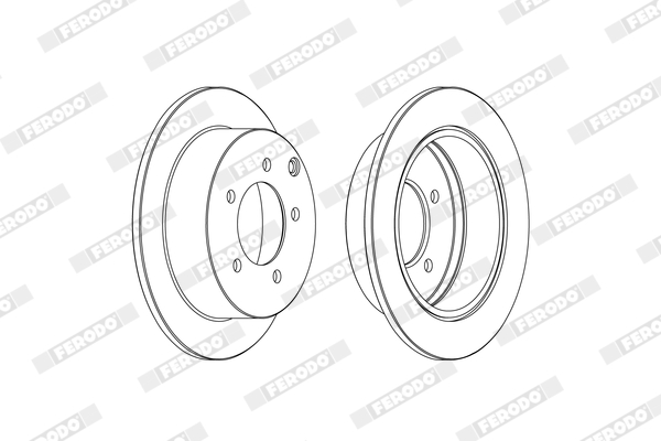 Disc frana FERODO DDF1986C