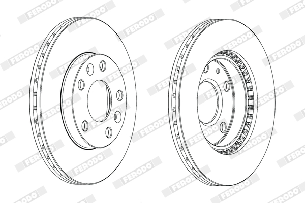Disc frana FERODO DDF2078C