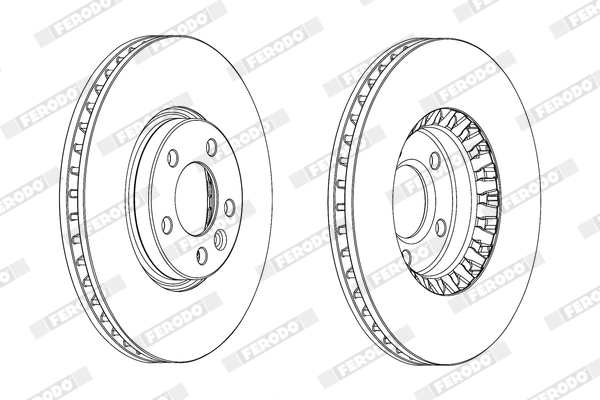 Disc frana FERODO DDF2182C-1