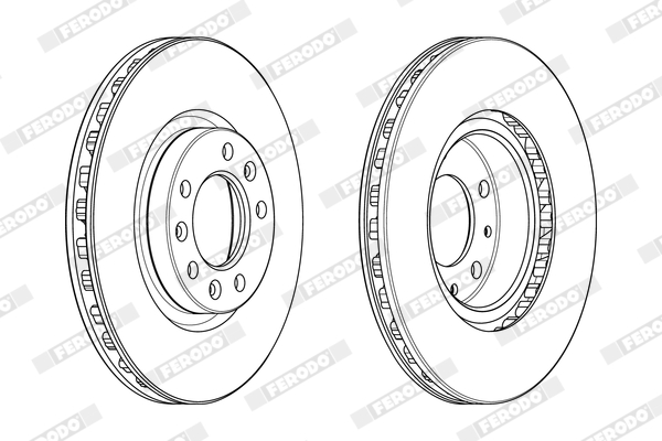 Disc frana FERODO DDF2401C-1