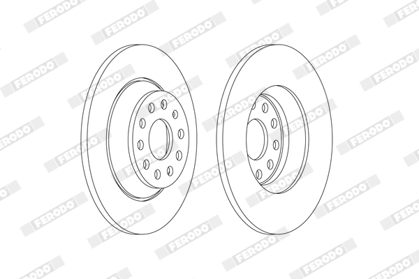Disc frana FERODO DDF2506C