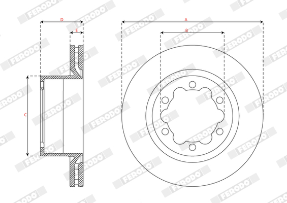 Disc frana FERODO DDF3106C-1