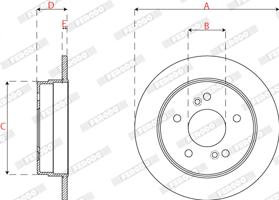 Disc frana FERODO DDF539