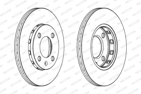 Disc frana FERODO DDF812C