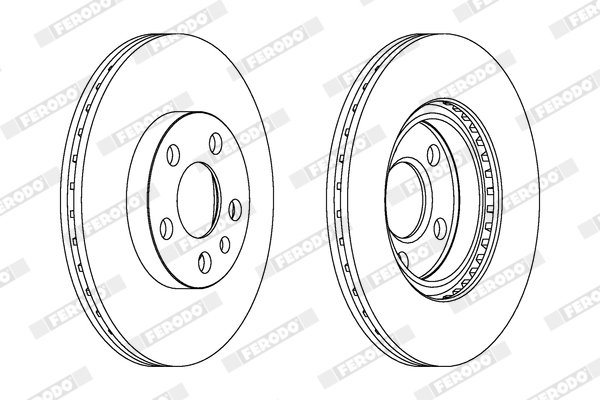 Disc frana FERODO DDF842C