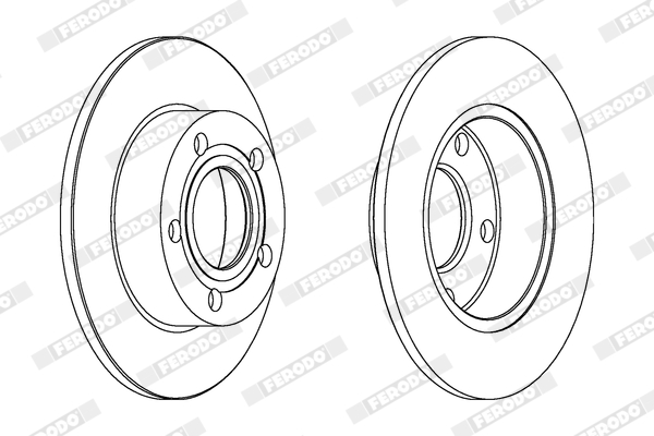 Disc frana FERODO DDF952C