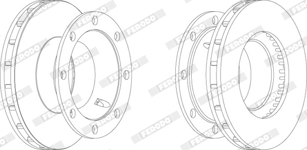 Disc frana FERODO FCR206A