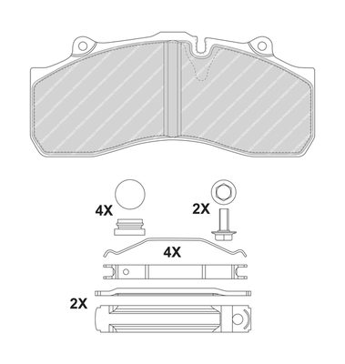 Placute frana FERODO FCV1367B