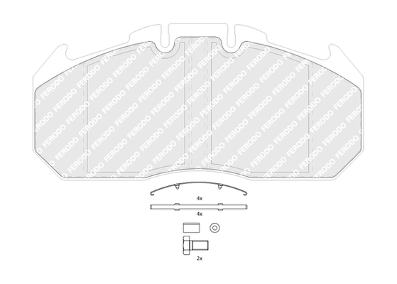 Placute frana FERODO FCV1404B