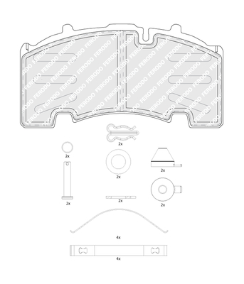 Placute frana FERODO FCV4584B