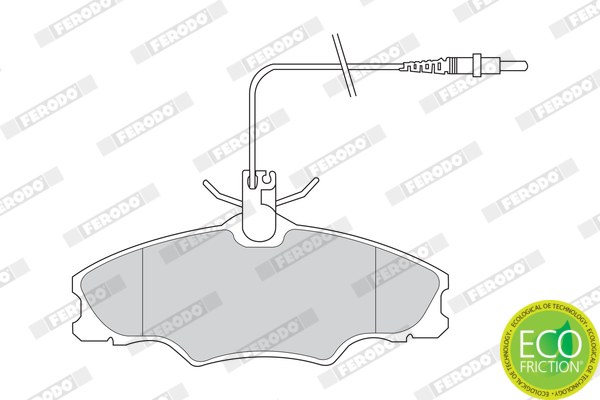 Placute frana FERODO FDB1062