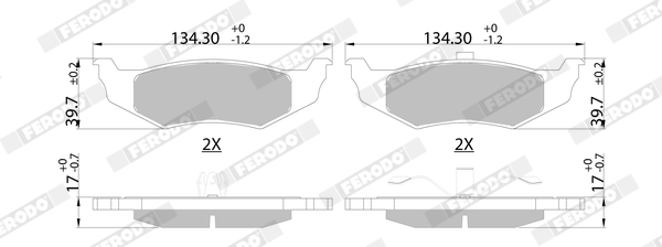 Placute frana FERODO FDB1099