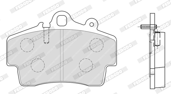 Placute frana FERODO FDB1307
