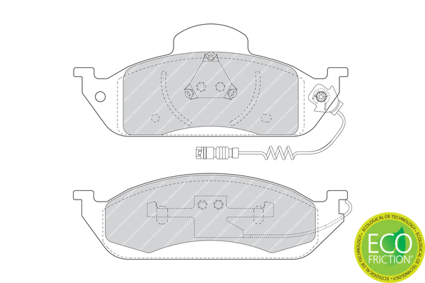 Placute frana FERODO FDB1400
