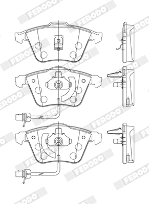 Placute frana FERODO FDB1407