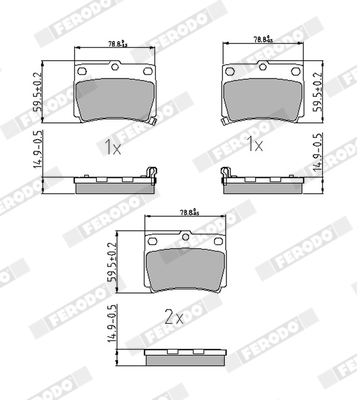 Placute frana FERODO FDB1570
