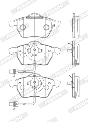 Placute frana FERODO FDB1717