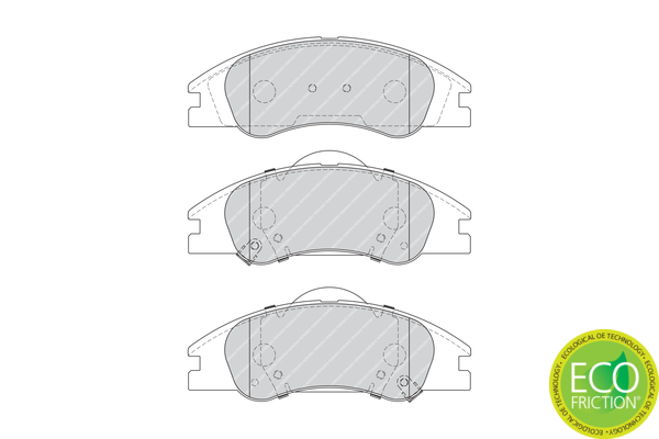 Placute frana FERODO FDB4014