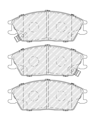 Placute frana FERODO FDB4076