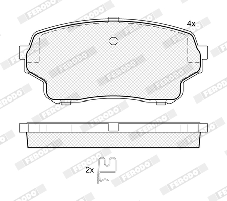 Placute frana FERODO FDB4077