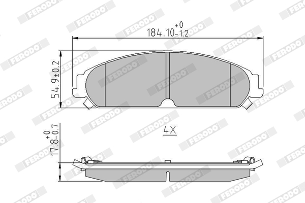 Placute frana FERODO FDB4078