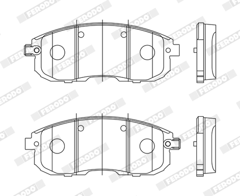Placute frana FERODO FDB4148