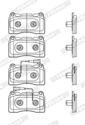 Placute frana FERODO FDB4307