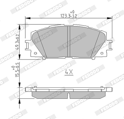 Placute frana FERODO FDB4310