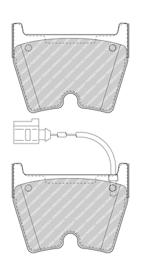 Placute frana FERODO FDB5023