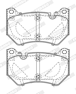 Placute frana FERODO FDB5156