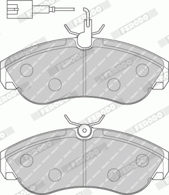 Placute frana FERODO FVR1397