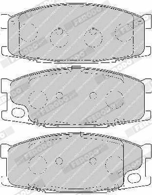 Placute frana FERODO FVR1701
