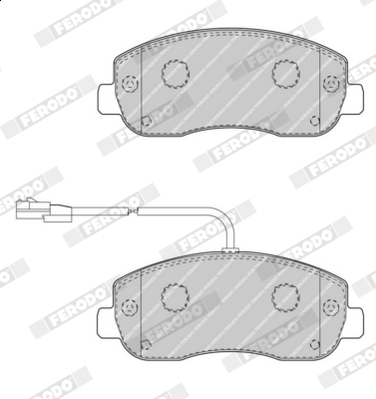 Placute frana FERODO FVR4347