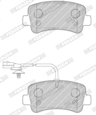 Placute frana FERODO FVR4348