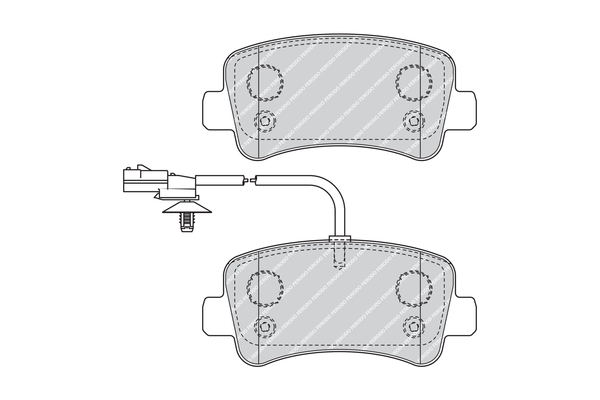 Placute frana FERODO FVR4348