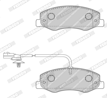 Placute frana FERODO FVR4349