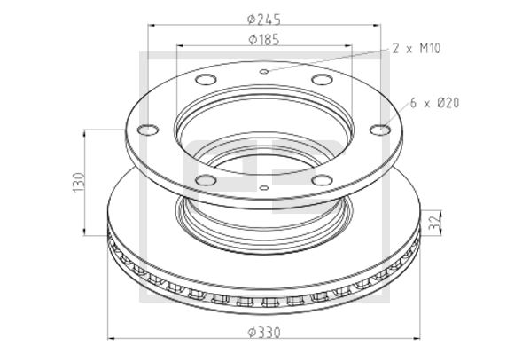 Disc frana PE AUTOMOTIVE 026.648-00A