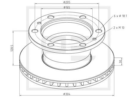 Disc frana PE AUTOMOTIVE 026.651-10A