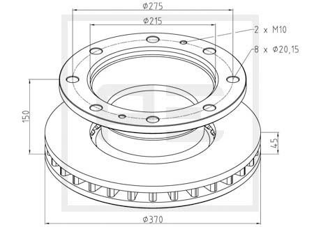 Disc frana PE AUTOMOTIVE 026.659-10A
