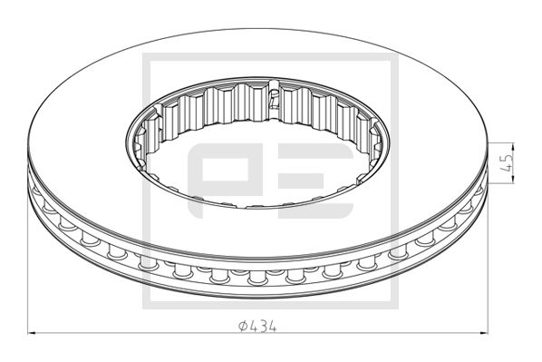 Disc frana PE AUTOMOTIVE 146.222-10A
