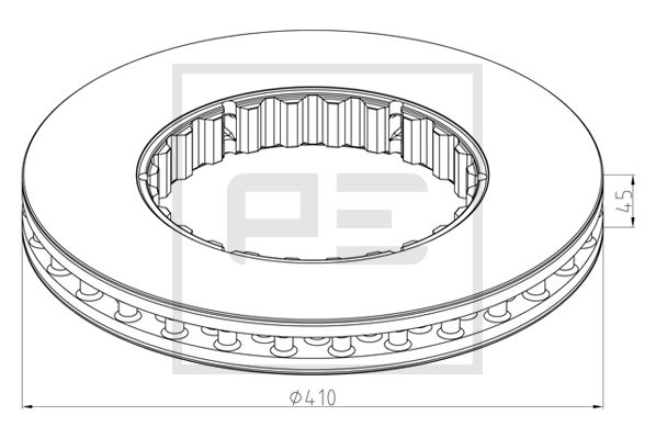 Disc frana PE AUTOMOTIVE 146.223-10A